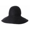 The Cloche"Naja Fay", anthracite wool