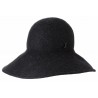 The Cloche"Naja Fay", anthracite wool