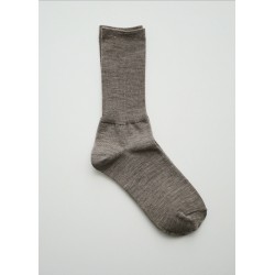 Merino wool ribbed socks, oatmeal