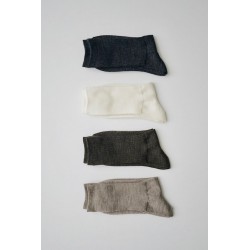 Chaussettes en merinos, gris sombre