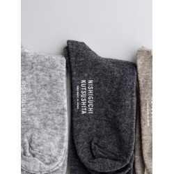 Chaussettes en laine et cachemire, gris sombre