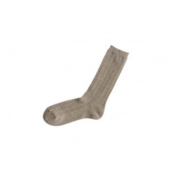 Chaussettes en laine et alpaga, beige