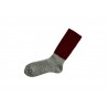 Bicolor mohair socks, bordeau