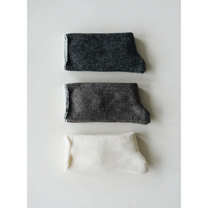 Silk cotton lounge socks, charcoal