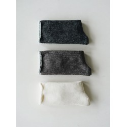 Chaussettes en soie et coton, moka