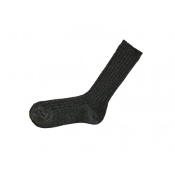 Cashmere ribbed socks, charcoal