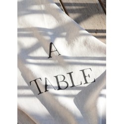 Dish towel "A Table" beige