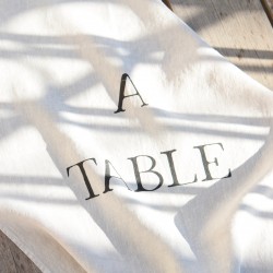 Dish towel "A Table" beige