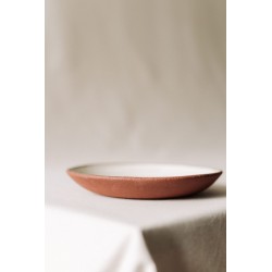 Brown ceramic semibowl