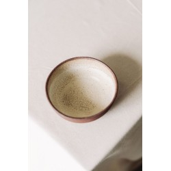 Brown ceramic bowl