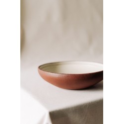 Brown ceramic bowl