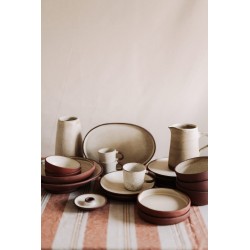 Brown ceramic bowl