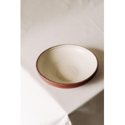 Brown ceramic bowl