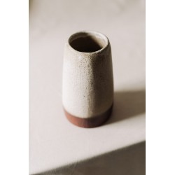 Brown ceramic vase