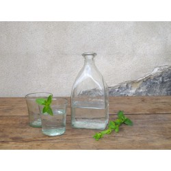 Hand-blown square Bottle