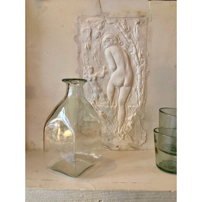 Hand-blown square Bottle