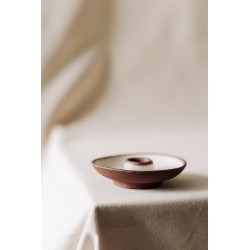 Brown ceramic Candle holder