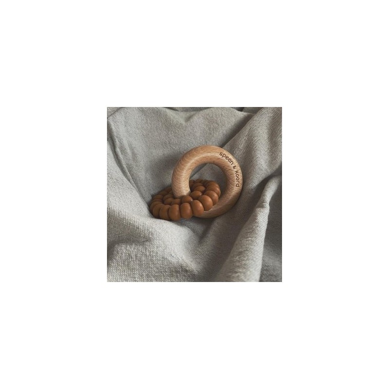 Teether ring Alfie, Taupe