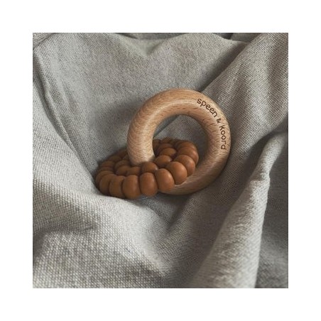 Teether ring Alfie, Taupe