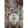 Chemin de table, lin beige