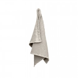 Big waffle bath towel, beige cotton