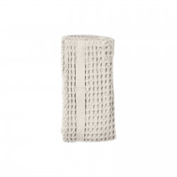 Serviette de bain en nid d'abeille, coton beige