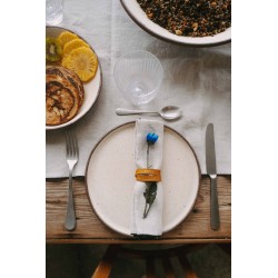 Napkin ring, camel leather