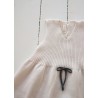 Emily knitted bow dress, creme