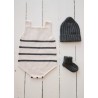 Zach knit striped romper