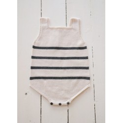 Zach knit striped romper