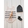 Zach knit striped romper