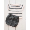 Airon knit striped sweater, short sleeve