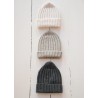 Cotton rip knit hat Noah, dark grey