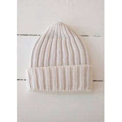 Cotton rip knit hat Noah, creme