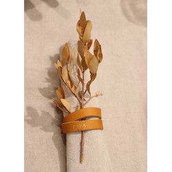 Napkin ring, camel leather