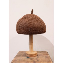 The summer Beret, dark brown