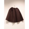 Long skirt, Dark Brown cotton canvas