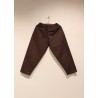 Classic trousers, Dark Brown cotton canvas