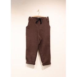 Pockets trousers, Dark Brown cotton canvas