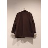 Man jacket, Dark Brown cotton canvas