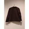 Woman jacket, Dark Brown cotton canvas