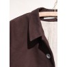 Tailor jacket, Dark Brown cotton canvas