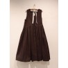 Dress 13, Dark Brown cotton canvas