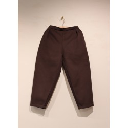 Trousers 03, Dark Brown cotton canvas