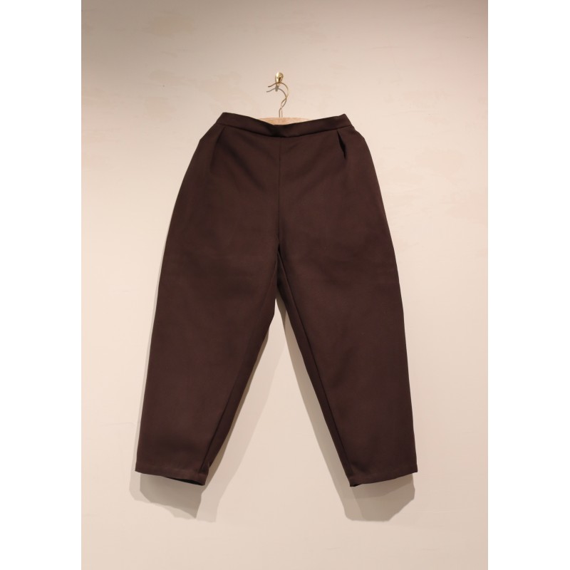 Trousers 03, Dark Brown cotton canvas