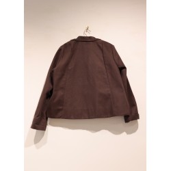 Jacket 08, Dark Brown cotton canvas