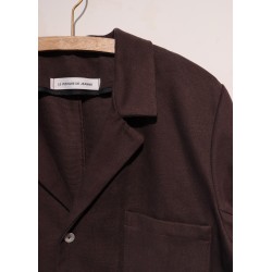 Jacket 07, Dark Brown cotton canvas