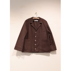 Jacket 07, Dark Brown cotton canvas