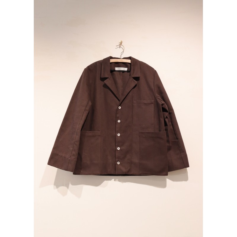 Jacket 07, Dark Brown cotton canvas