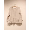 Blouse 10, beige linen